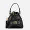 Рюкзак Dior Caro черный, модель среднего формата