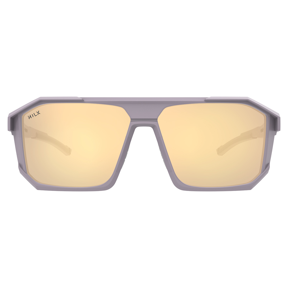 HILX Juggernaut / Matt Solid Grey / Gold Polarized Lens