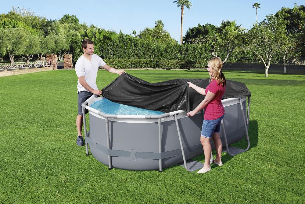 Тент для каркасного бассейна Power Steel Oval Pools 305х200х84 см (Bestway 58424 BW)