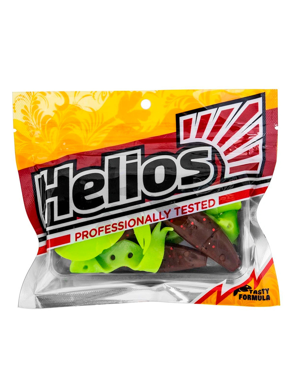 Твистер несъедобный Helios Kasandra 4"29/10,9см Lime 100шт. (HS-34-008-N)