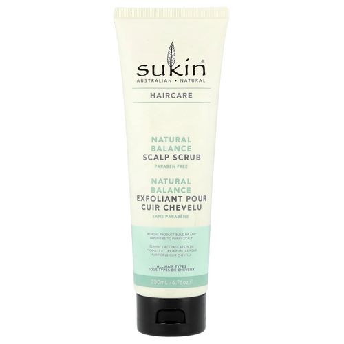 Sukin, Haircare, Natural Balance, скраб для кожи головы, для всех типов волос, 200 мл (6,76 жидк. унции)