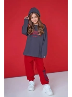 Красный спортивный костюм для девочки