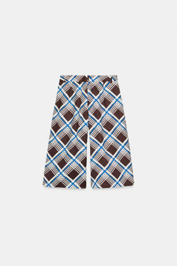 ZARА ДЛИННЫЕ БЕРМУДЫ В КЛЕТКУ, РАЗНОЦВЕТНЫЙ