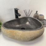 Раковина из речного камня RS-63907 (50*41*15) 0122