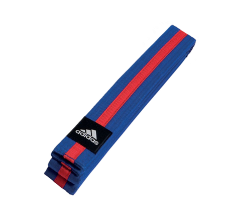 Пояс для тхэквондо Adidas Club сине-красный