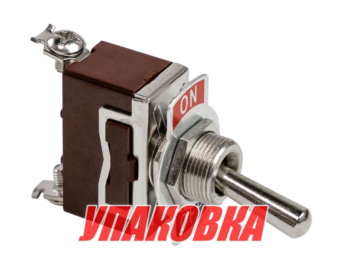 Тумблер двухпозиционный OFF-(ON) 12 В/15А 2P (упаковка из 4 шт.)