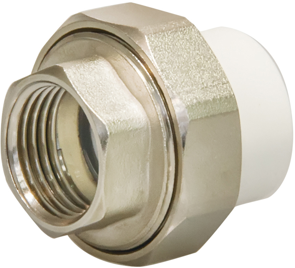Муфта PP-R, разъемная (американка), внутренняя резьба, 25ммх1/2", CP-RF-2512