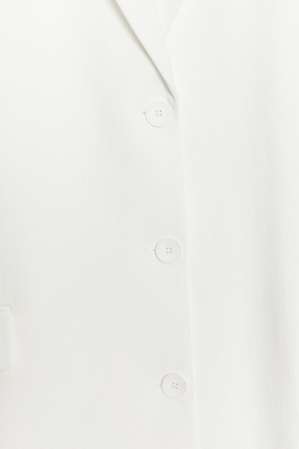 ZARA БЛЕЙЗЕР ПРЯМОГО КРОЯ — ZW COLLECTION, БЕЛЫЙ