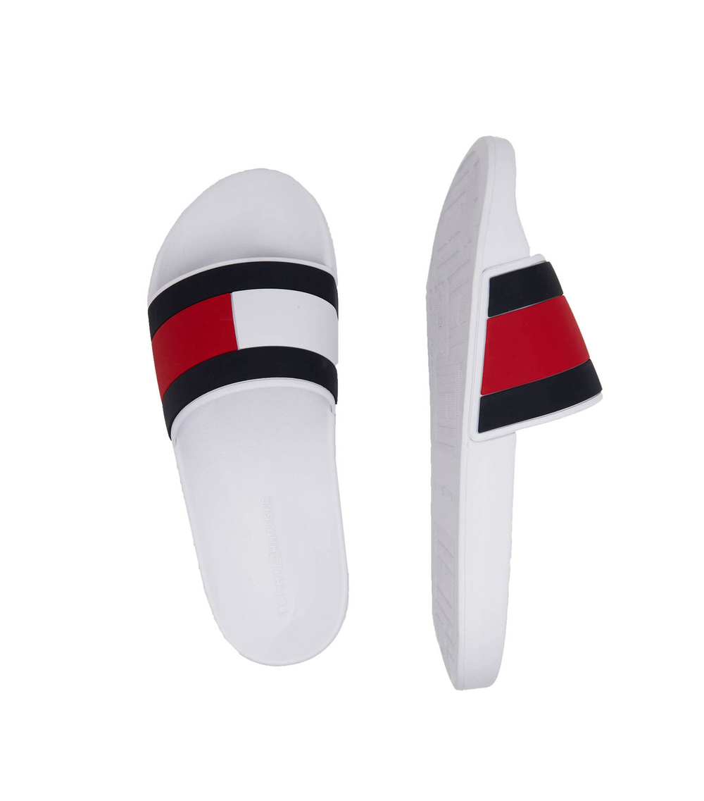 Шлепанцы RUBBER TH FLAG POOL Tommy Hilfiger - белый(FM0FM04236)
