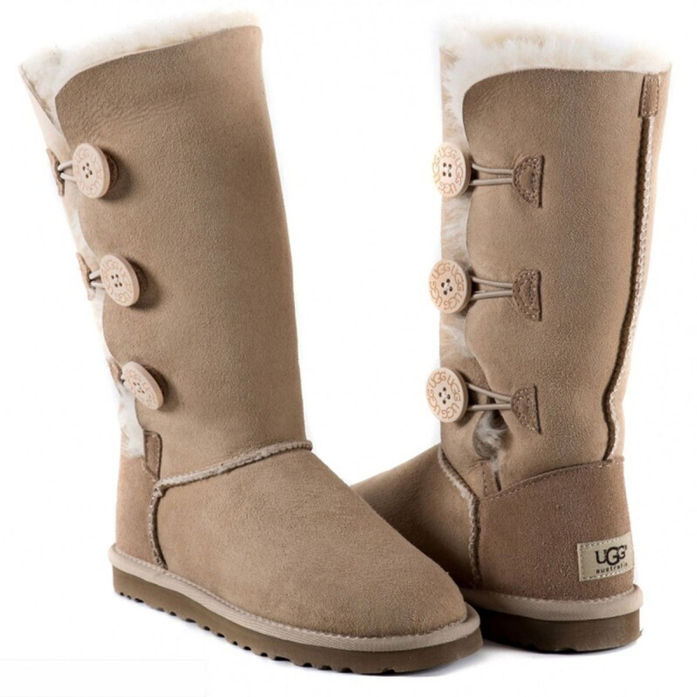 Угги Bailey Button Triplet Sand