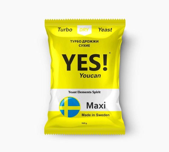 Спиртовые турбо дрожжи YES Maxi