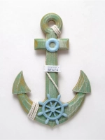 Декор на стену для интерьера "Якорь с канатом"