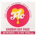 Here We Flo, Бамбуковые ежедневные прокладки, ультратонкие с крыльями, 16 прокладок