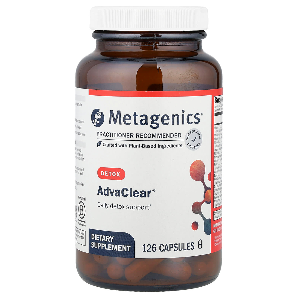 Metagenics, AdvaClear®, детоксикация, 126 капсул