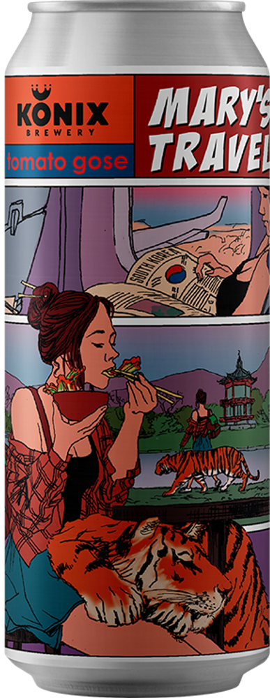 Пиво Мэрис Тревел Кимчи 0,45 ж/б 5,5% Пиватом Россия