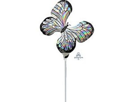 А Мини-фигура Бабочка Серебро переливы, 12"/30 * 11"/27 см, 1 шт.