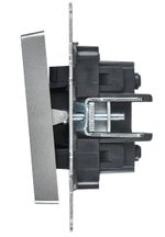 BRITE Выключатель 2-клавишный перекрестный 10А ВС10-2-3-БрА алюминий IEK
