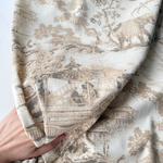 Микровельвет 100% хлопок Китайская церемония (бежевый)