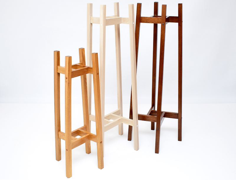 Подставка для цветов напольная массив, 2-ух местная, размер L