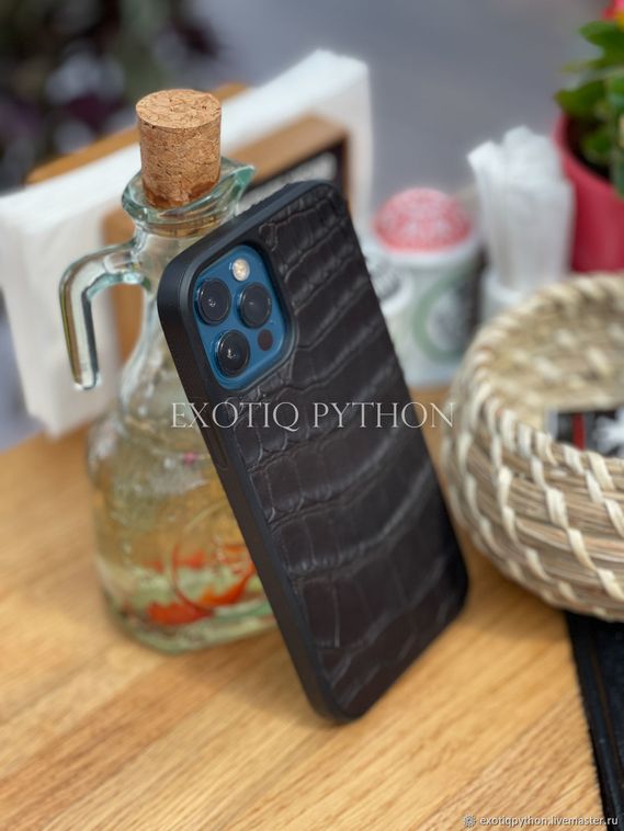 Чехол для iPhone из кожи крокодила CV-15