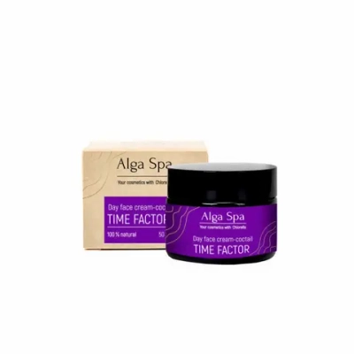 Крем-коктейль Alga Spa для лица дневной лифтинг-эффект "Day face cream-coctail TIME FACTOR", 50 мл