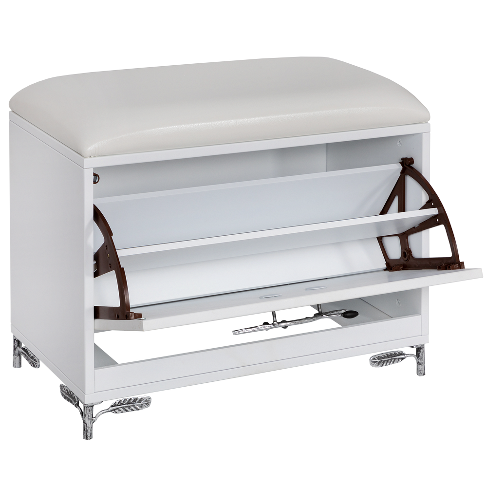 Банкетка Oliva Branch (Олива Бранч) Айс Античное серебро