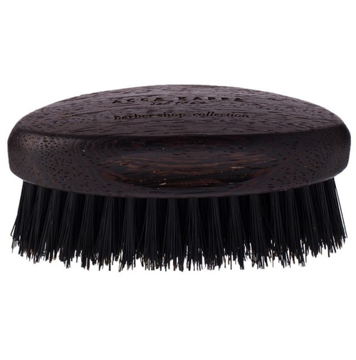 Acca Kappa Beard Brush - Щетка для бороды с основой из дерева (черная щетина)
