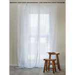 Тюль из хлопка белого цвета из коллекции essential, 140х290 см