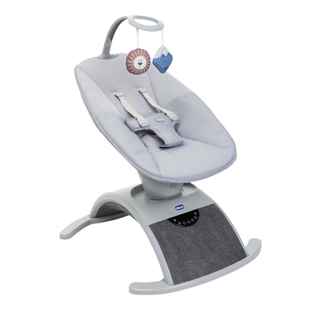 Креслице-качалка (шезлонг) детское Chicco Comfy Wave Silverspring