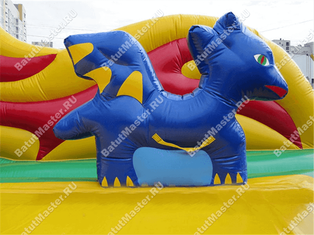 Коммерческий надувной батут "Змей Горыныч 2" 13*6*10