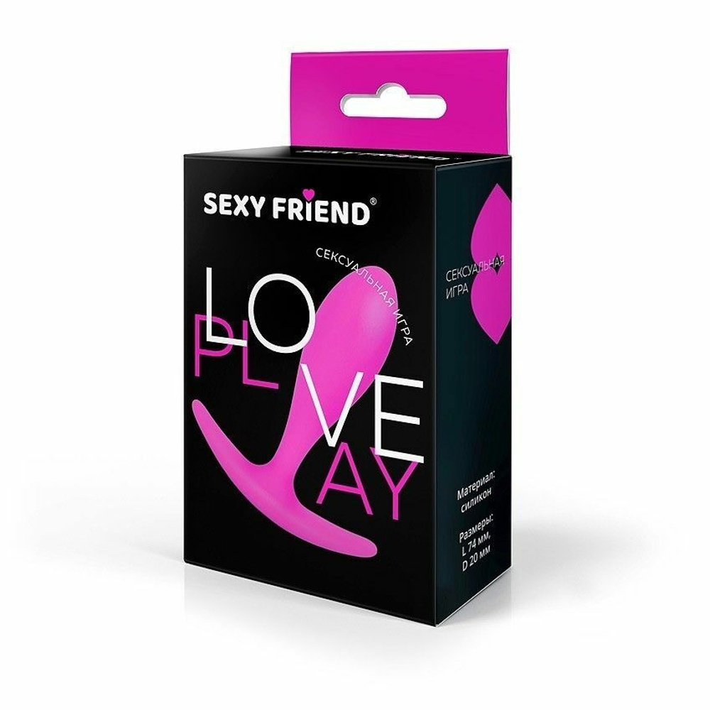 Ярко-розовая анальная втулка - 7,4 см. (Цвет: ярко-розовый)