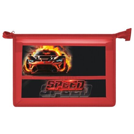 Папка для труда 1 отделение А4 на молнии, пластик Пчёлка ТПК Race in desert