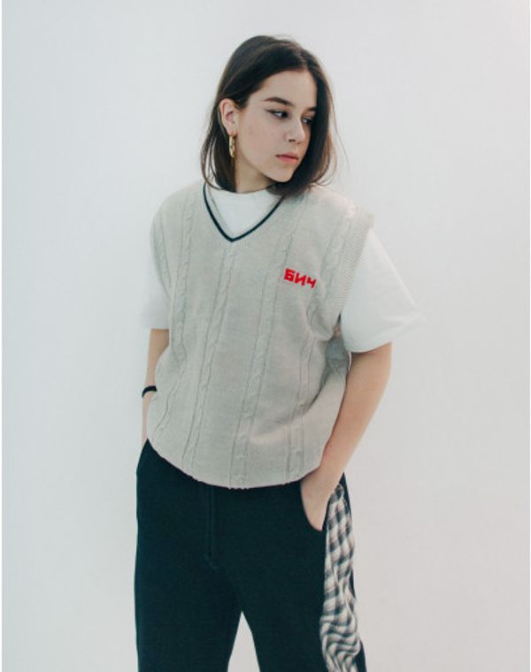 Жилет Вязаный Белый - фото 4