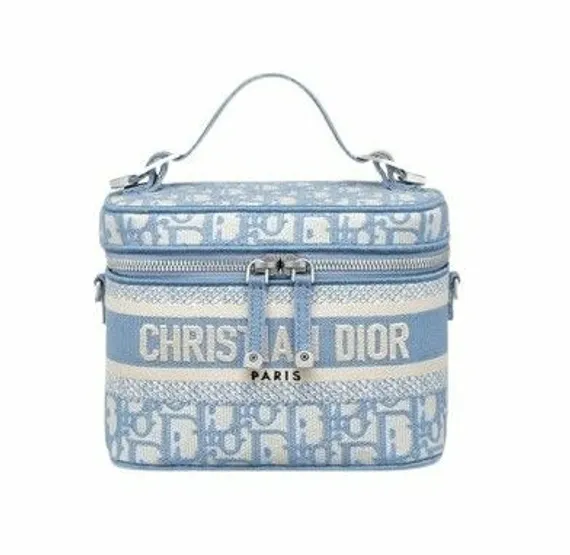 Косметичка Dior Diortravel голубой