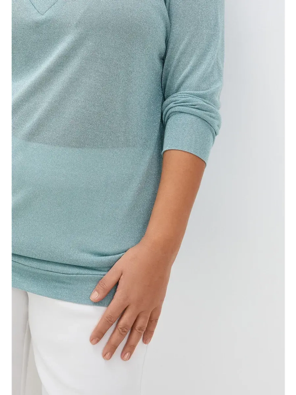 Туника пуловер трикотажный