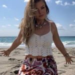 Видео мастер-класс по вязанию топа "Острова"