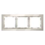 Рамка стеклянная VOLTUM S70 на 3 поста, (кашемир, стекло)