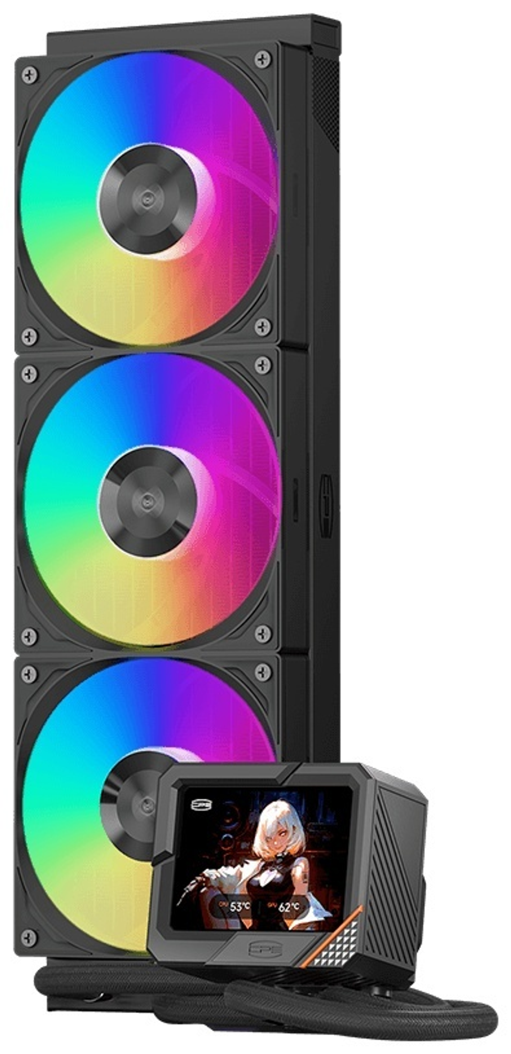 PCcooler GT360 ARGB Display BK