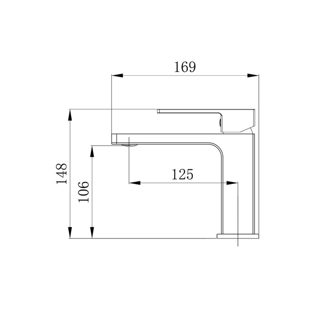 Смеситель для раковины Grossman Style 510.K35.05.120 брашированный никель,1 место