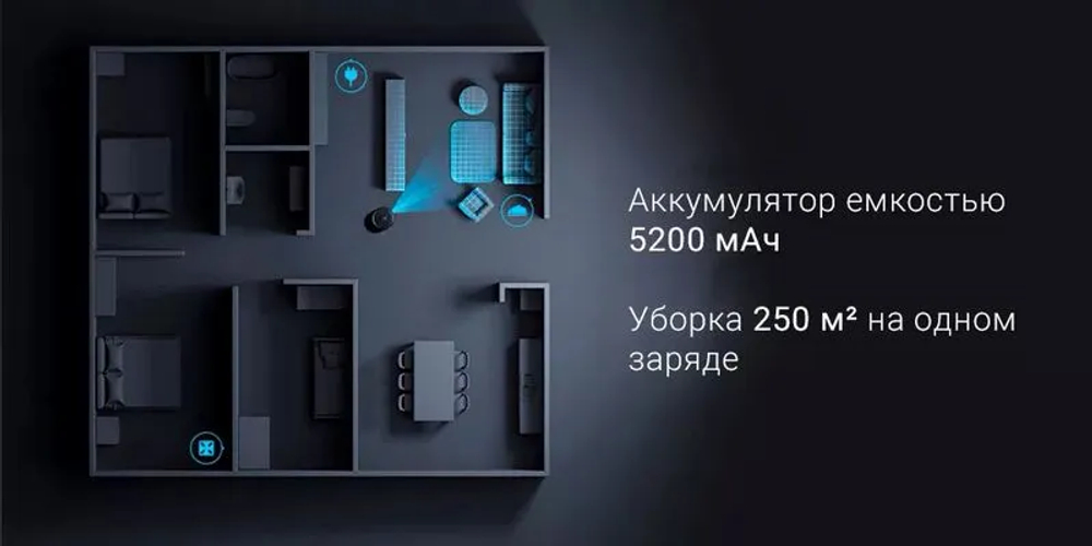 Робот-пылесос Xiaomi Mijia Sweeping Vacuum Cleaner 2 Pro (MJSTS) черный