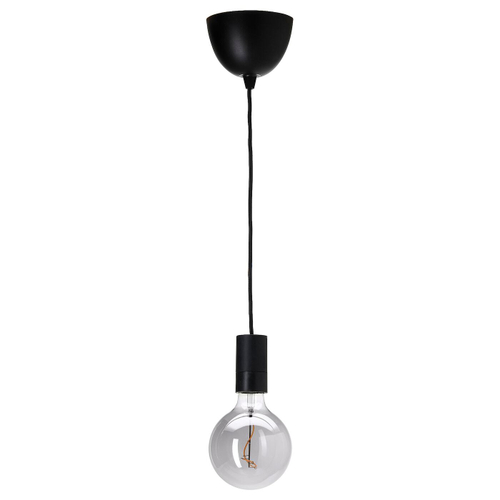 Подвесной светильник IKEA SUNNEBY / MOLNART (САННЕБЮ / МОЛЬНАРТ), Черный, 20 см