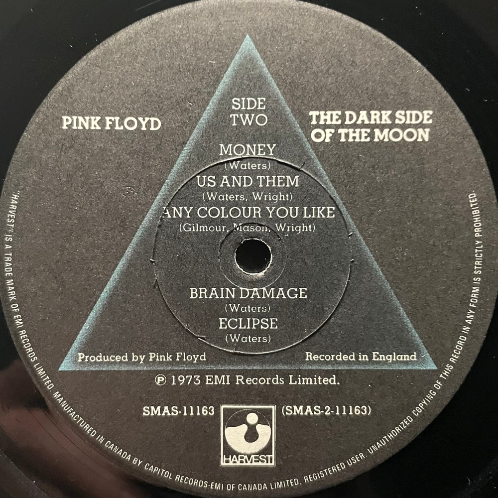 Pink Floyd ‎– The Dark Side Of The Moon (Канада)