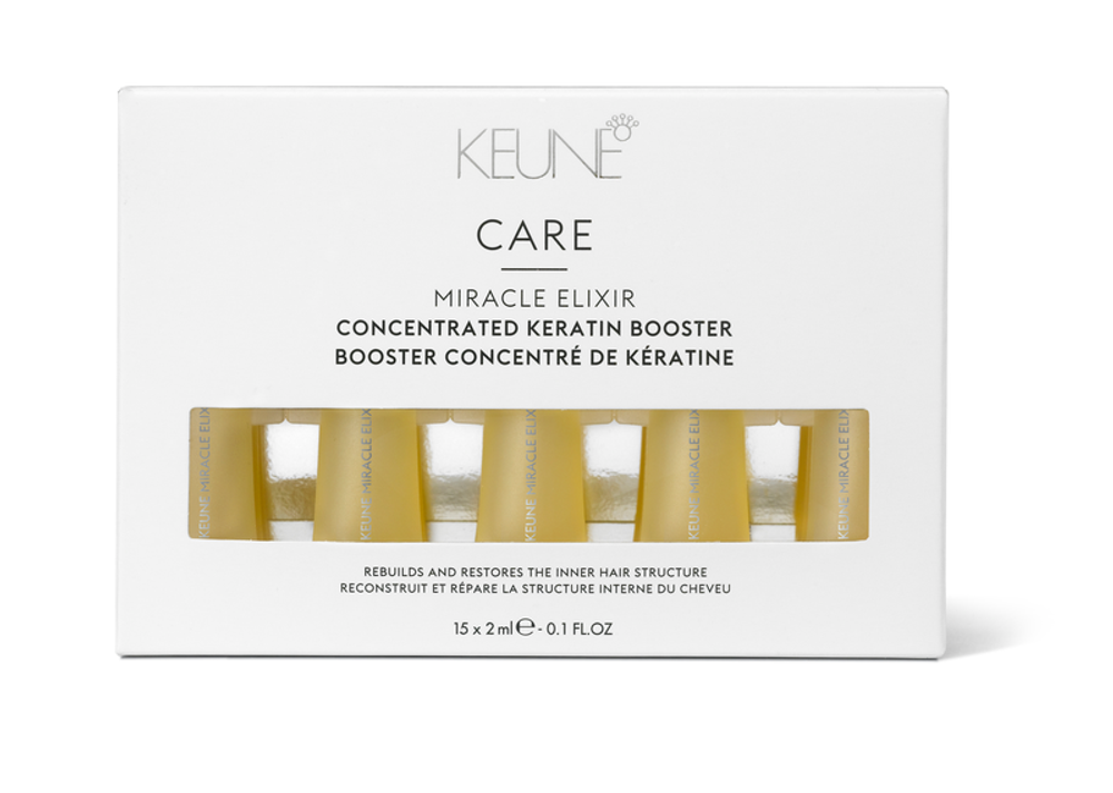 Бустер лосьон KEUNE Miracle Elixir Keratin Booster миракл эликсир кератиновый - 15*2 мл.