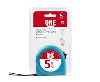 Измерительная рулетка Smartbuy 5мх19мм, пластиковый корпус, фиксатор, усиленный зацеп SBT-MTP-519P1