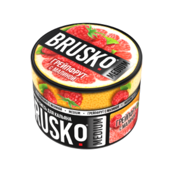 Бестабачная смесь для кальяна BRUSKO 50г MEDIUM - Грейпфрут с малиной