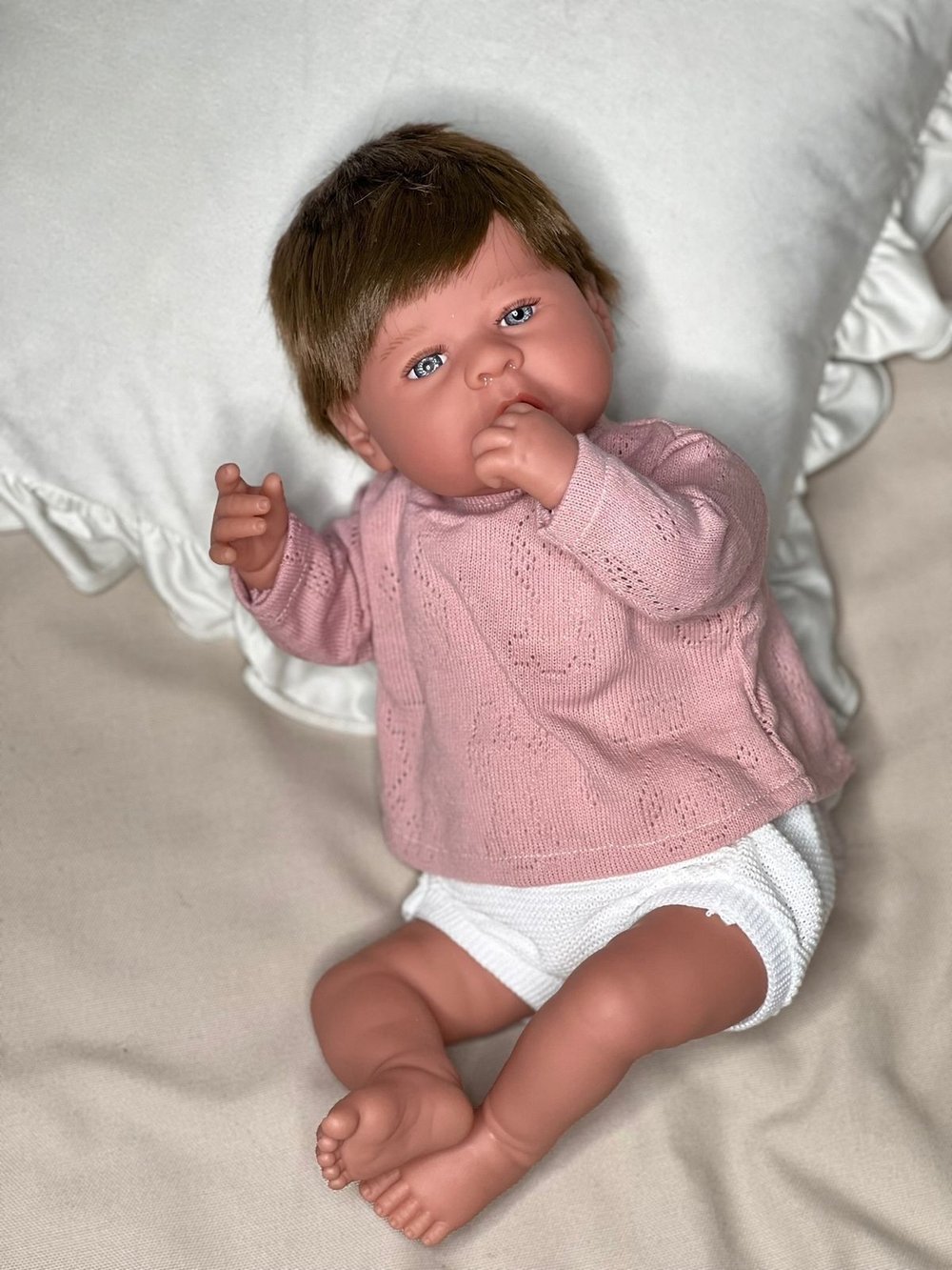 Кукла Реборн Marina and Pau 45cм Martina мягконабивная (M3130)