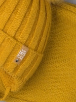 Шапка для мальчика зимняя вязаная и снуд