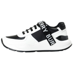 Burberry Vintage Leather Low top Sports Casual Shoes Women"s Black White