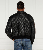 Кожаная куртка бомбер Emporio Armani - черный(EM000116 AF10446)