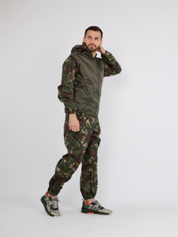 Костюм для активного отдыха Prival Ветровлагозащитный, мужской, хаки + кмф Кукла